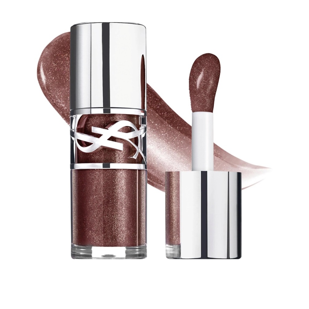 YSL Loveshine Plumping Lip Oil Gloss with Hyaluronic Acid- Espresso Stardust